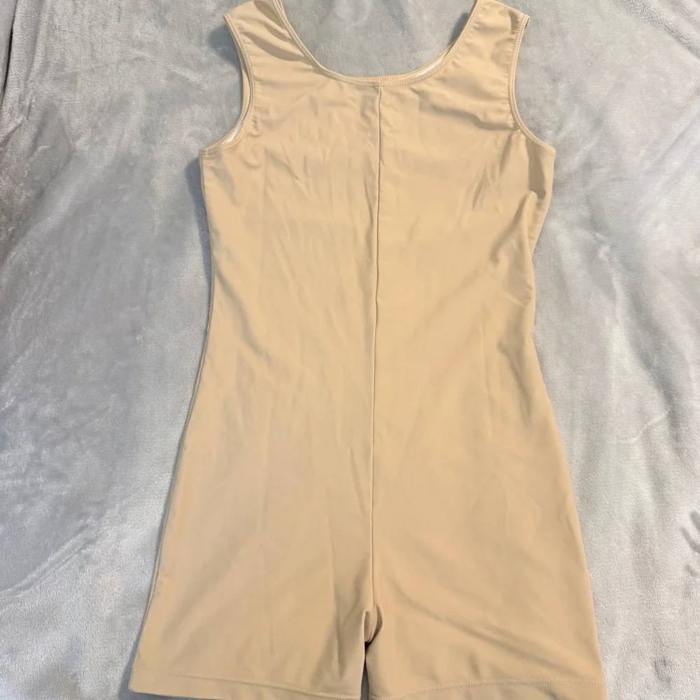 Speerise Nude Dance Unitard Shorts Leotard Beige Youth‎ Size 150